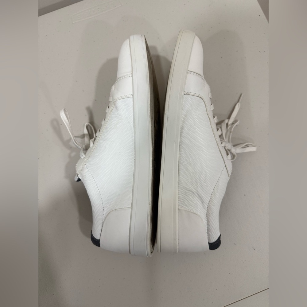 Calvin Klein Ibrahim Leather White Men Shoes Trainers Size 12 Casual View 4